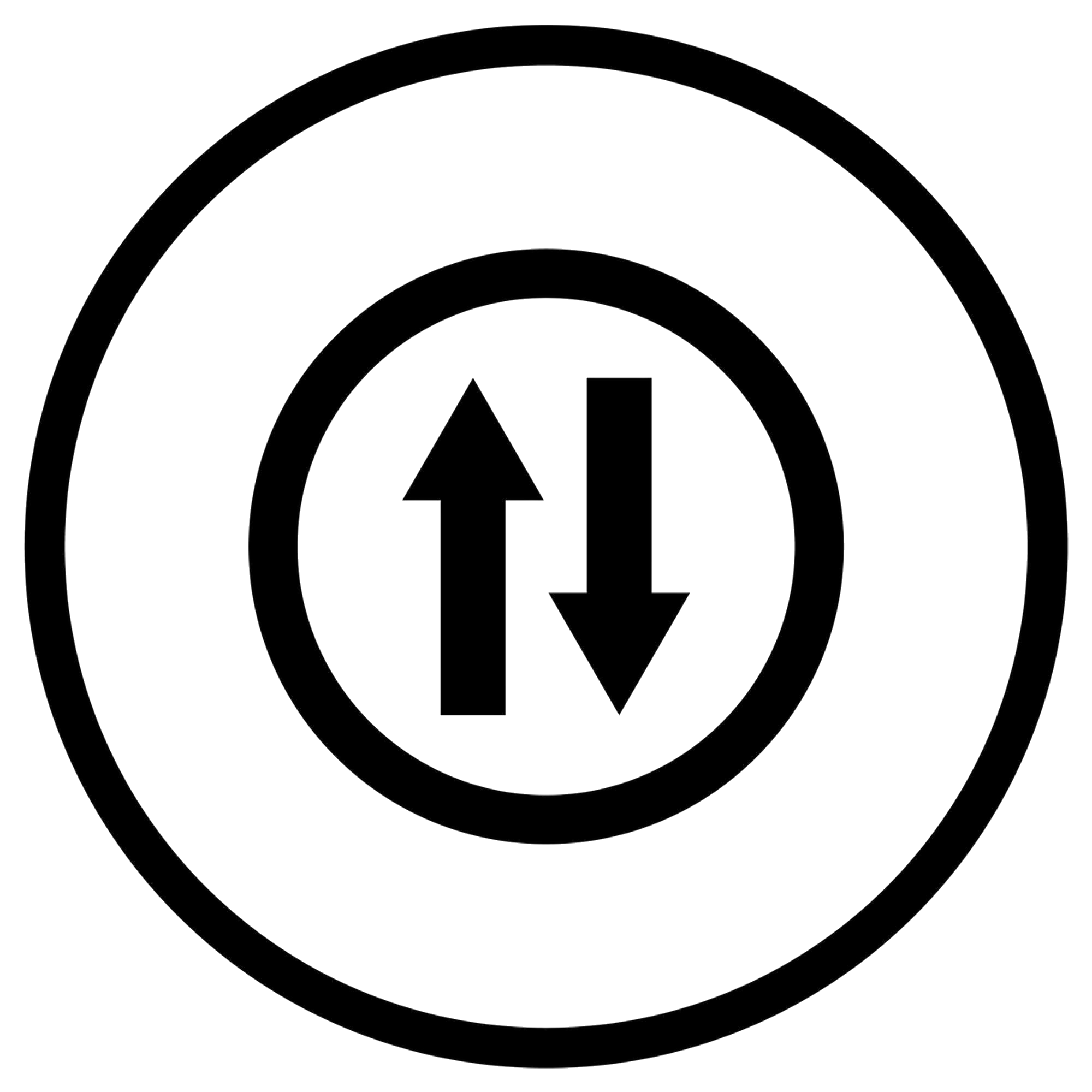 Two Way Vector Icon Design Illustration