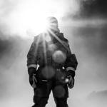 Man in arctic expedition clothing