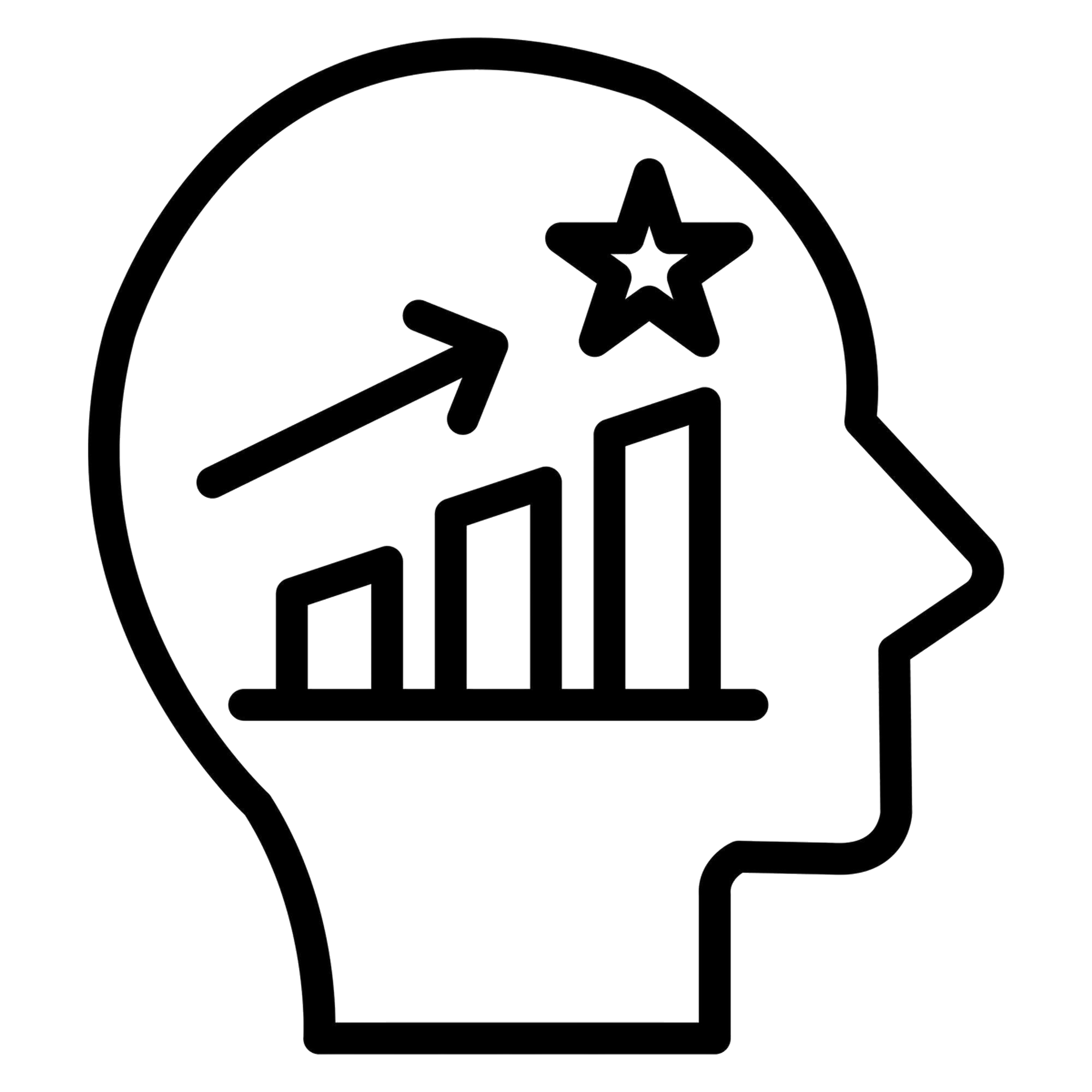 Self Motivation Line Illustration