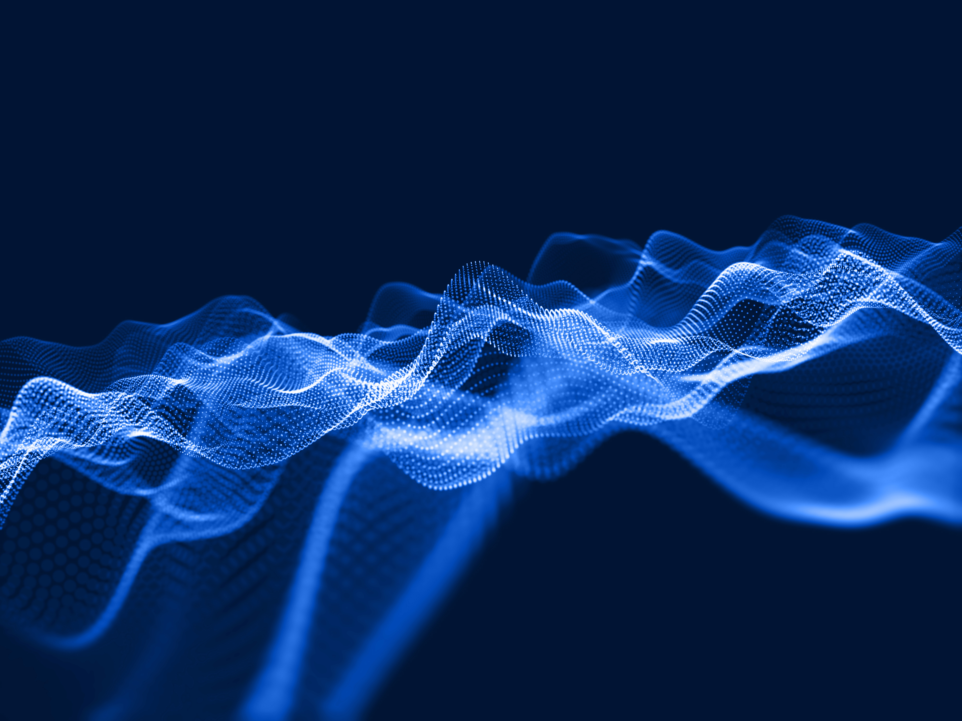 3D Modern Technology Background With Flowing Cyber Particles 1