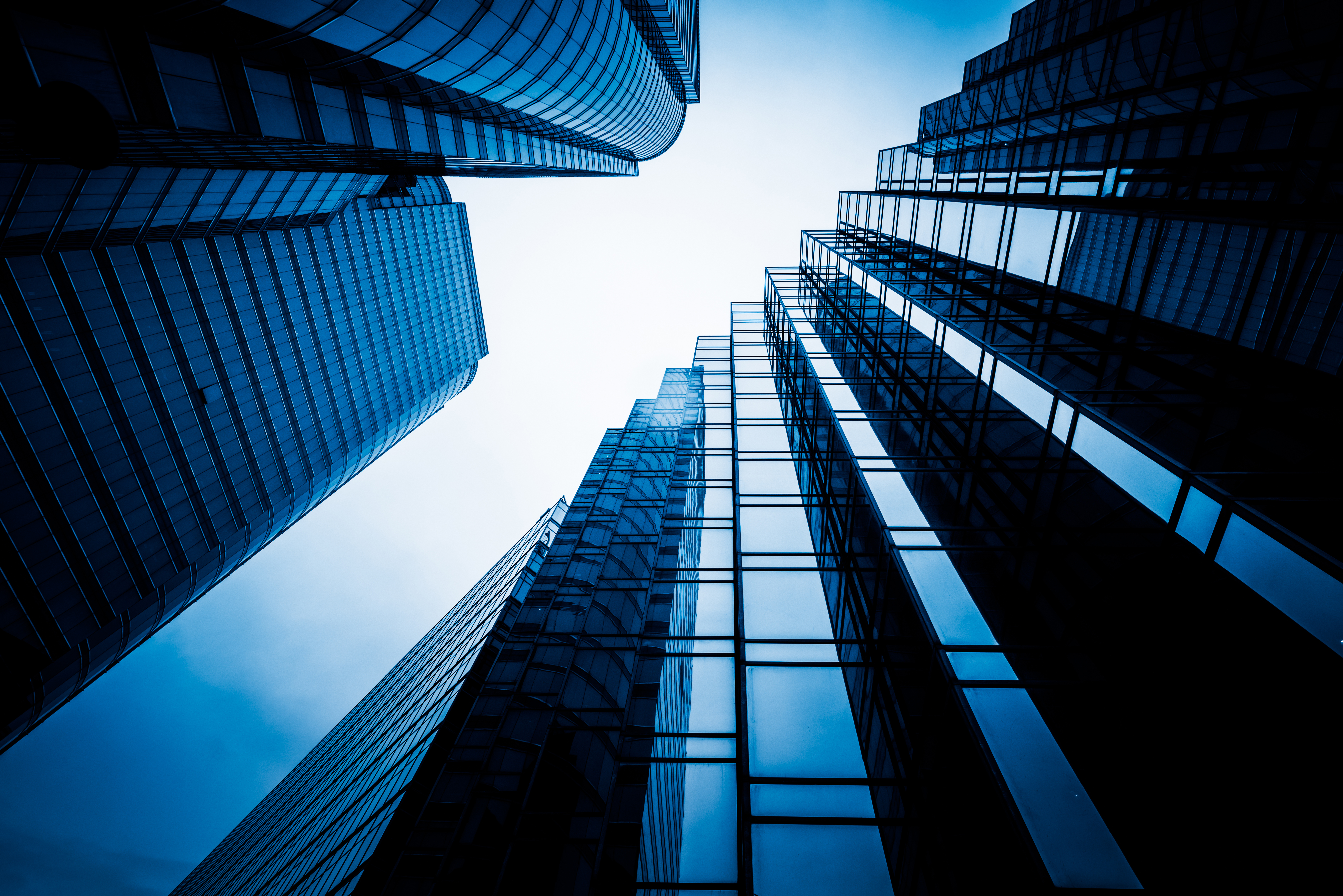 Low Angle View Skyscrapers